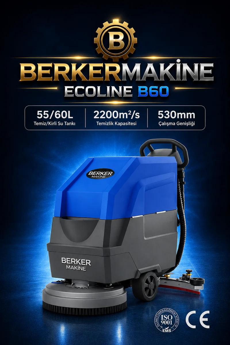 Berker Ecoline B60 binicili zemin temizleme makinesi